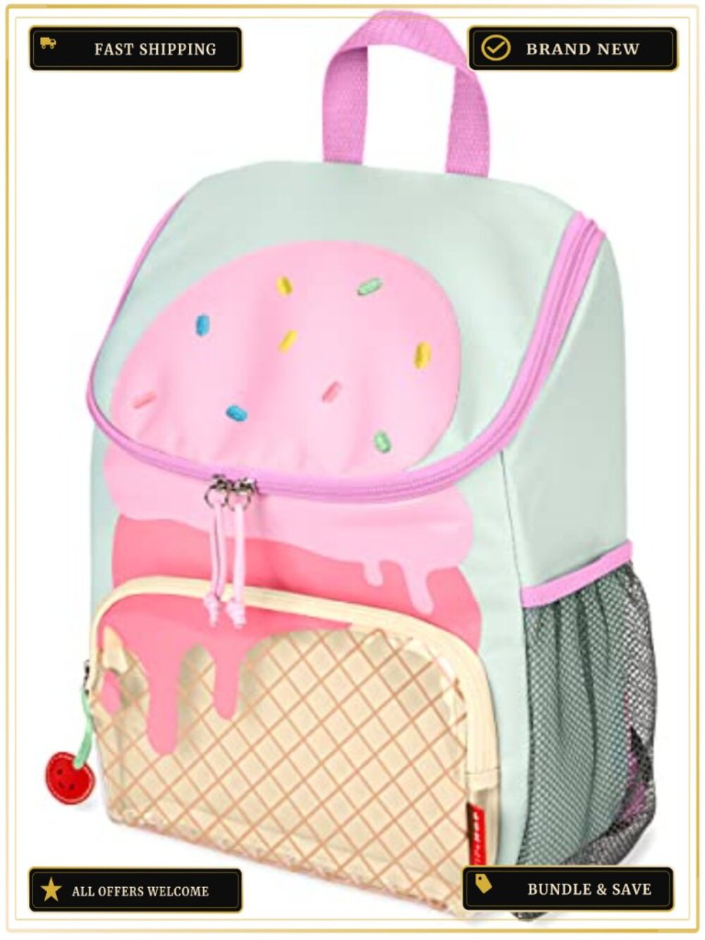 Kids Backpack Daypack Print Adjustable Straps